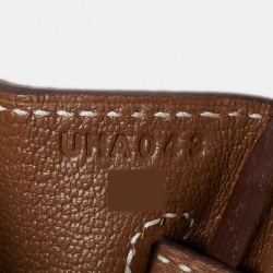 Hermes Gold Togo Leather Palladium Finish Birkin 25 Bag