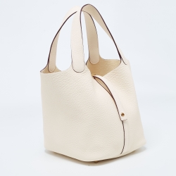 Pre Owned Hermès Nata Taurillon Clemence Leather Picotin Lock 22 Bag