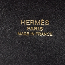 Pre Owned Hermès Noir Epsom Leather Petite Course Bag