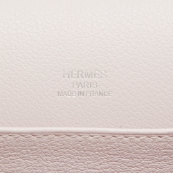Hermes Mauve Pale Evercolor Leather Roulis Mini Bag