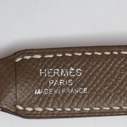 مملوكة مسبقًا Hermès Etoupe Togo Leather Kelly Depeches 25 Pouch