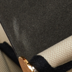 مملوكة مسبقًا Hermès Beige/Black Canvas and Vache Hunter Leather Herbag Zip 31 Bag