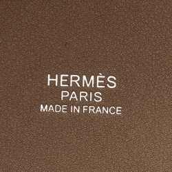 Pre Owned Hermès Ecro/Etoupe Toile and and Swift Leather Cargo Picotin Lock 18 Bag