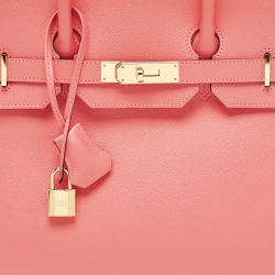 Hermès Rose Jaipur Epsom Leather Gold Finish Birkin 35 Bag