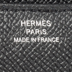 Hermès Black Epsom Leather Palladium Finish Constance III Mini Bag
