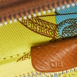 مملوكة مسبقًا Hermes Gold Epsom Leather Silk'In Classique Long Wallet