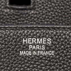 Hermès Noir Togo Leather Palladium Finish Birkin 35 Bag