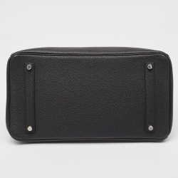 Hermès Noir Togo Leather Palladium Finish Birkin 35 Bag