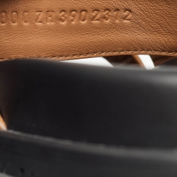 Hermes Brown Leather  Chypre Flat Slides Size 39