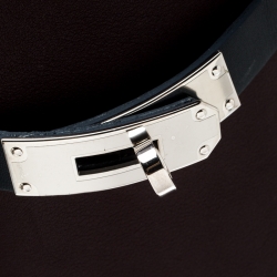 Pre Owned Hermes Multicolor Leather Palladium Plated Kelly Turnlock Jumping Boots Size 39.5