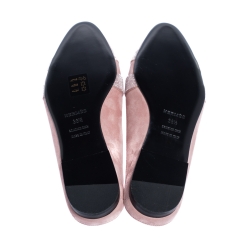 Hermes Pink Suede Roxane Flat Mules Size 38.5