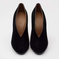 مملوكة مسبقًا Hermes Black Suede 'Florida' Pumps Size 37