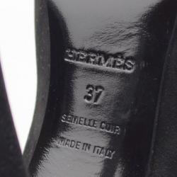 مملوكة مسبقًا Hermes Black Suede 'Florida' Pumps Size 37