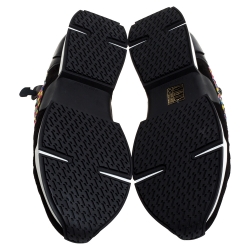 مملوكة مسبقًا Hermes Multicolour Braided Fabric Cavalcadour Print Oxygene Sneakers Size 39