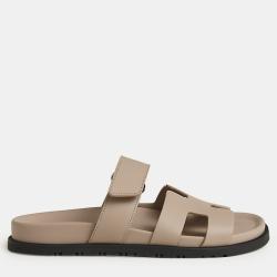 Hermes Beige Mastic Rubber Chypre sandal 41
