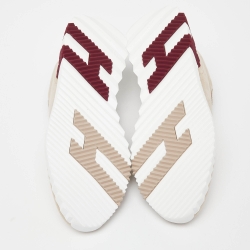 مملوكة مسبقًا Hermes Beige Suede Bouncing Sneakers Size 38.5