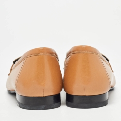 مملوكة مسبقًا Hermes Brown Leather Paris Loafers  Size 40