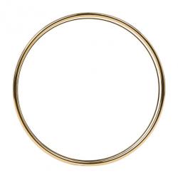 Pre Owned Hermes Wide Printed Enamel Gold-Plated Bracelet 20CM
