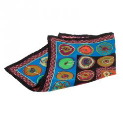 Pre Owned Hermes Multicolor Printed Silk Belles Du Mexique Square Scarf