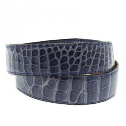 Pre Owned Hermes Lilac Porosus Crocodile Leather Belt Strap 85cm