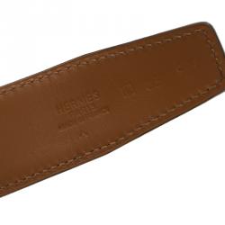 Pre Owned Hermes Lilac Porosus Crocodile Leather Belt Strap 85cm