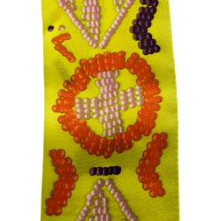 Pre Owned Hermes Lime Green Kelly en Perles Silk Twilly Scarf