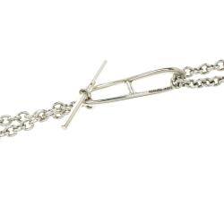 Pre Owned Hermes Long Chaîne d'Ancre Silver Necklace