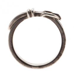 Pre Owned Hermes Vintage Silver Ring Size 51