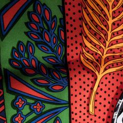 Pre Owned Hermes Multicolor Printed Silk Zenobie Reine de Palmyre Square Scarf