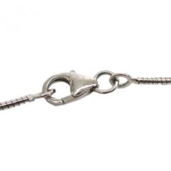 Pre Owned Hermes Black Laquered Pop H Pendant Necklace