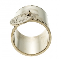 Pre Owned Hermes Gold Tone Scarf Ring
