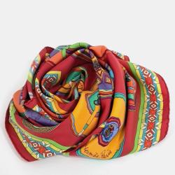 مملوكة مسبقًا Hermès Multicolor Silk scarf