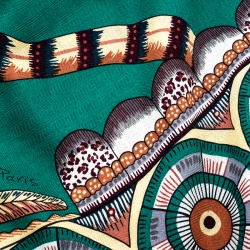 Hermes Multicolor The Savana Dance Print  Cashmere and Silk Shawl