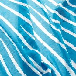 Pre Owned Hermes La Mediterranee Printed Silk Jersey Triangle Scarf