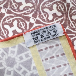 Pre Owned Hermes Multicolor Printed Carre en Cravates Pochette Scarf