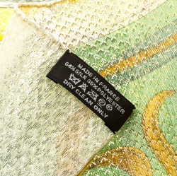 Pre Owned Hermes Boucleries D'attelage Silk Blend Glitter Square Scarf