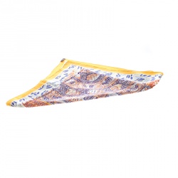 Pre Owned Hermes Multicolor La Legende du Poisson Corail Printed Silk Square Scarf