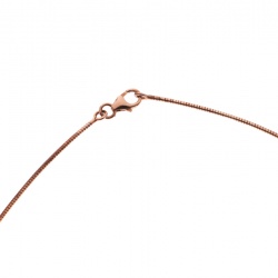 Pre Owned Hermes Cage d'H Purple Enamel Rose Gold Plated Pendant Necklace