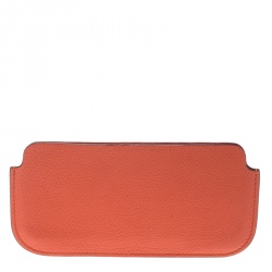 Pre Owned Hermes Sanguine Orange Leather Phone Case