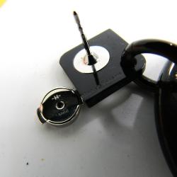 Pre Owned Hermes Isthme Two Tone Lacquer Buffalo Horn Drop Earrings