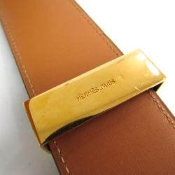 Pre Owned Hermes Black Leather Collier de Chien Medor Belt 65