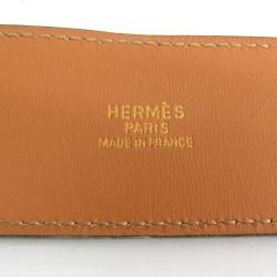 Pre Owned Hermes Black Leather Collier de Chien Medor Belt 65