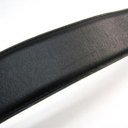 Pre Owned Hermes Black Leather Collier de Chien Medor Belt 65