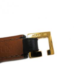 Pre Owned Hermes Rivale Double Tour Leather Bracelet