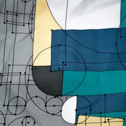 Hermes Multicolor Echec Au Roi Printed Silk Square Scarf