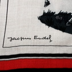 Pre Owned Hermes Multicolor Couvertures et Tenues de Jour Printed Cashmere and Silk Scarf