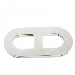 Pre Owned Hermes Chaîne D'Ancre Recto-Verso Two Tone Scarf Ring