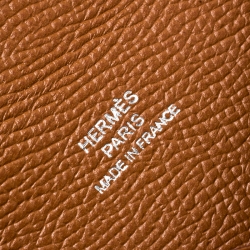 Pre Owned Hermes Brown Epsom Leather Change Purse