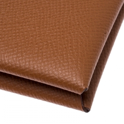 Pre Owned Hermes Brown Epsom Leather Change Purse