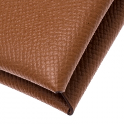 Pre Owned Hermes Brown Epsom Leather Change Purse